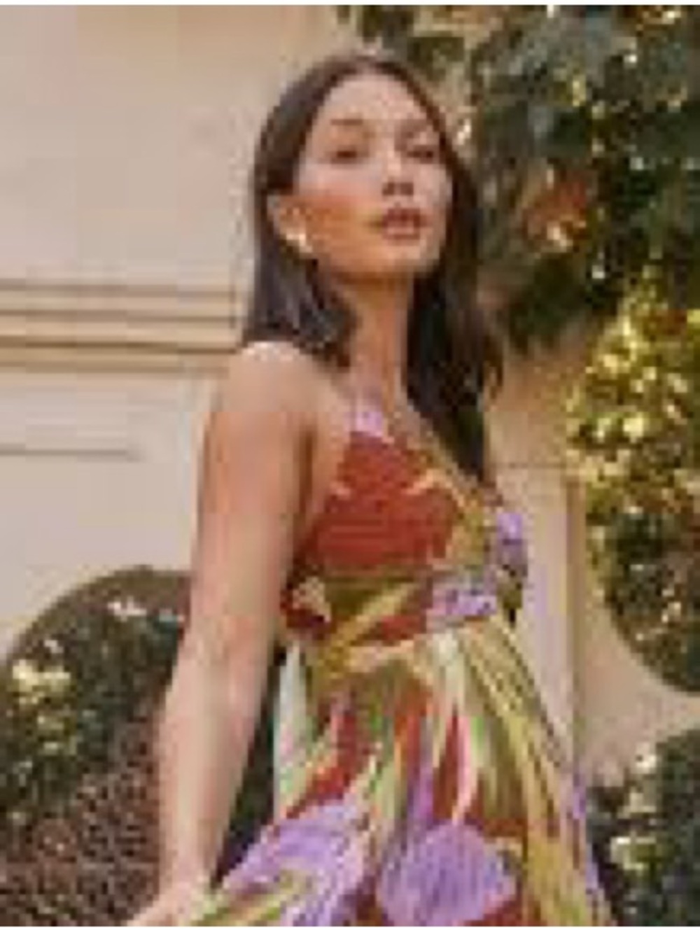 Astr Floral Rust, Olive & Lavender Maxi Dress